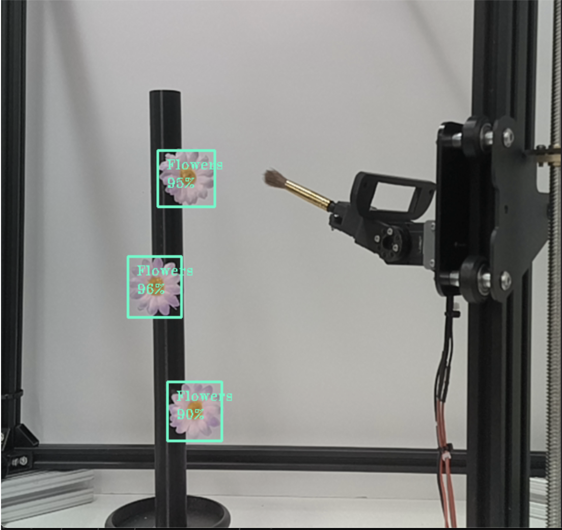 Flower detections on the plant