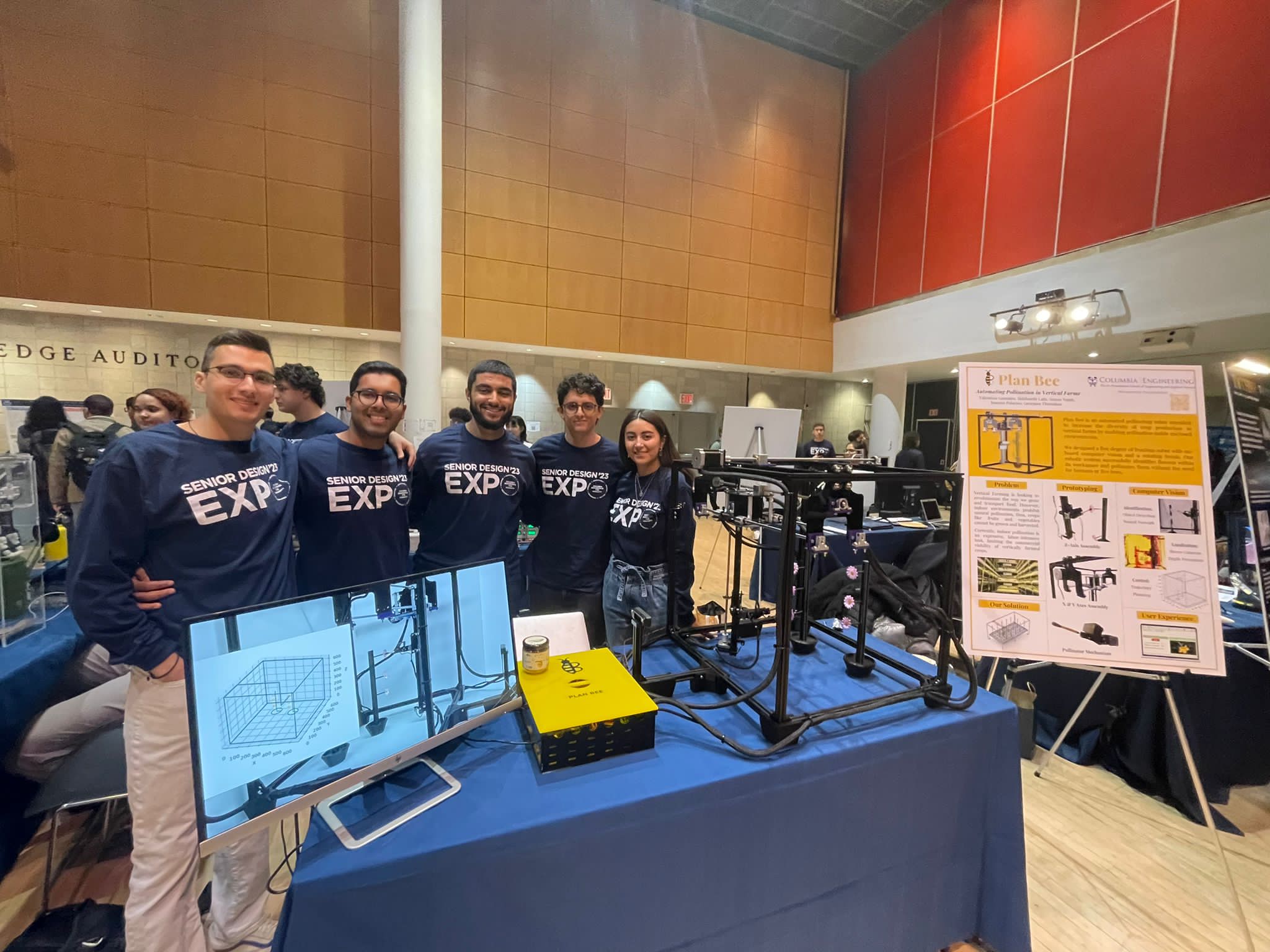The Plan Bee team at the Senior Design Expo